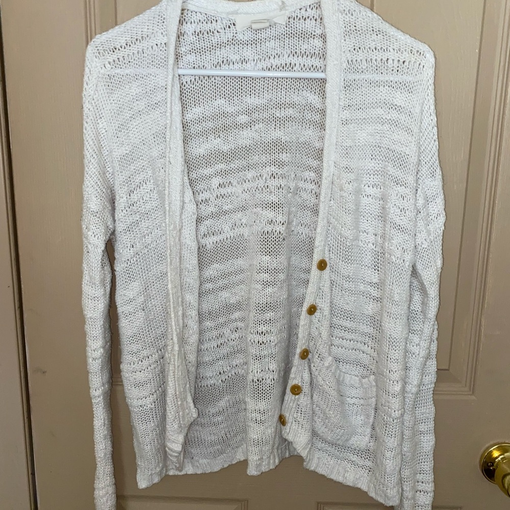 White Knit Cardigan